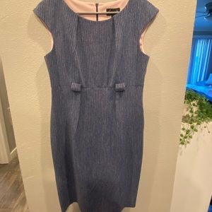 Connected Apparel - blue dress - size 8